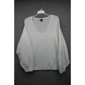 Vince Camuto Antique White V-Neck Sweater-Size XL-New w/Tags